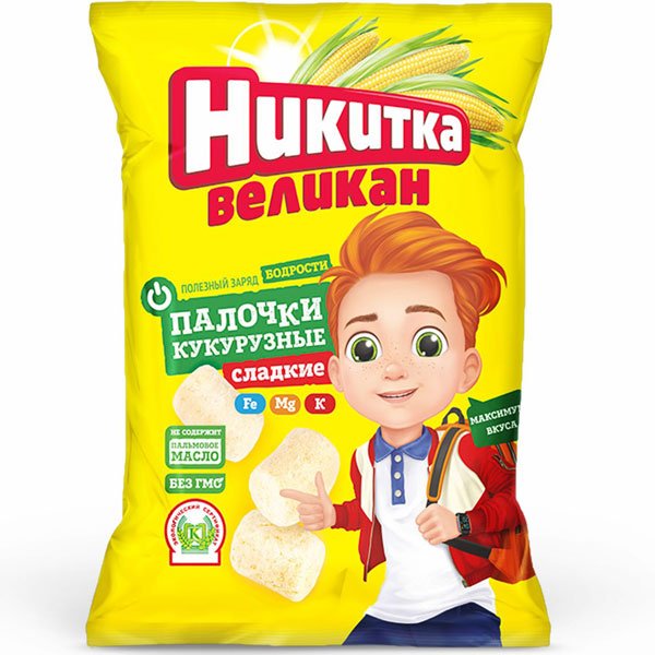 Палочки кукурузные НИКИТКА 400г