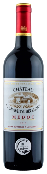 Вино ШАТО ЛЯ ГРАВ ДЕ БЕГАДАН Медок красное сух 14% ст/б 0.75л