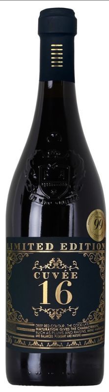 Вино КЮВЕ 16 красное п/сух 16% ст/б 0.75л