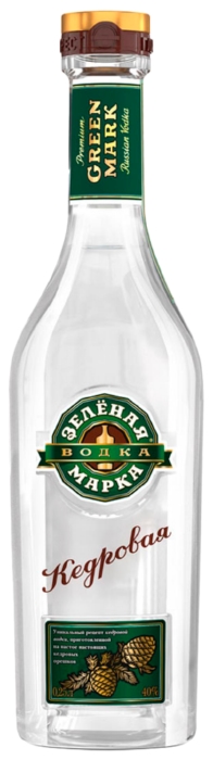 Водка ЗЕЛЕНАЯ МАРКА Кедровая 40% ст/б 0.25л