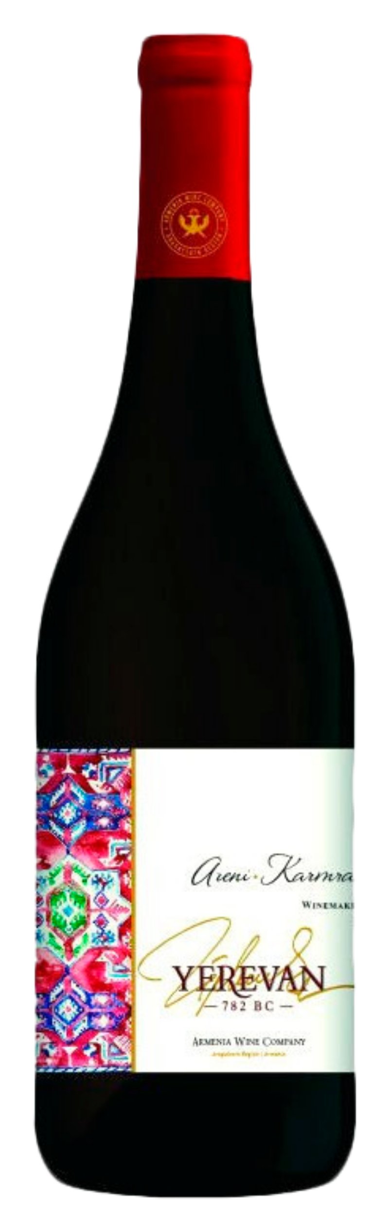 Вино ЕРЕВАН Арени Кармрают красное п/сл 12% ст/б 0.75л