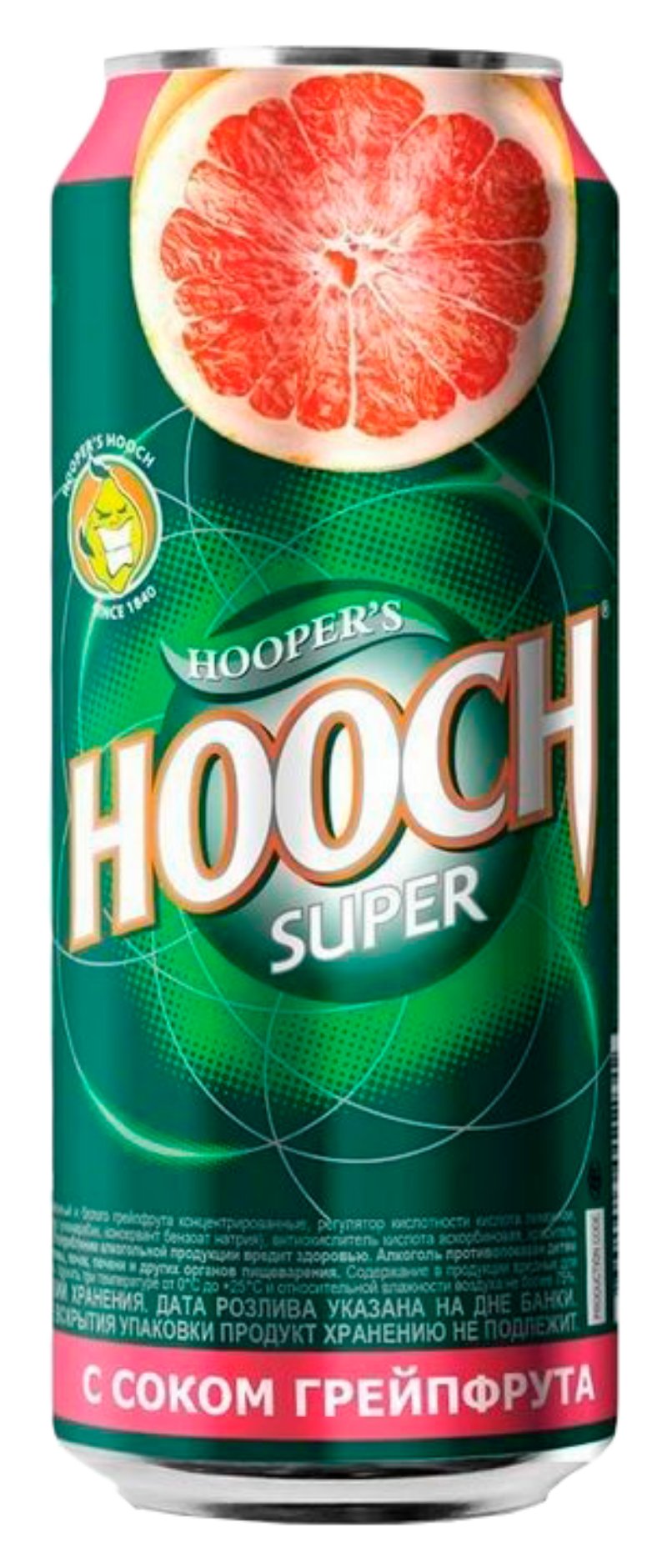 Напиток слабоалкогольный ХУУУЧ СУПЕР Грейпфрут 7.2% ж/б 0.45л