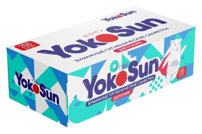 Салфетки ЙОКОСАН Детские карт/уп 200шт