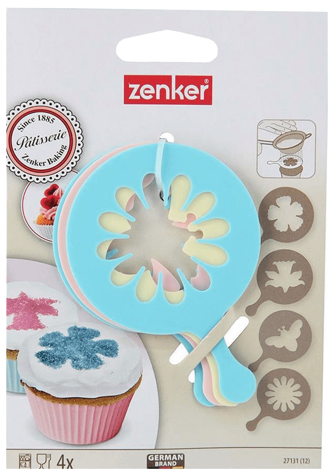 Набор кулинарных декораторов ЗЕНКЕР для капкейков 4шт