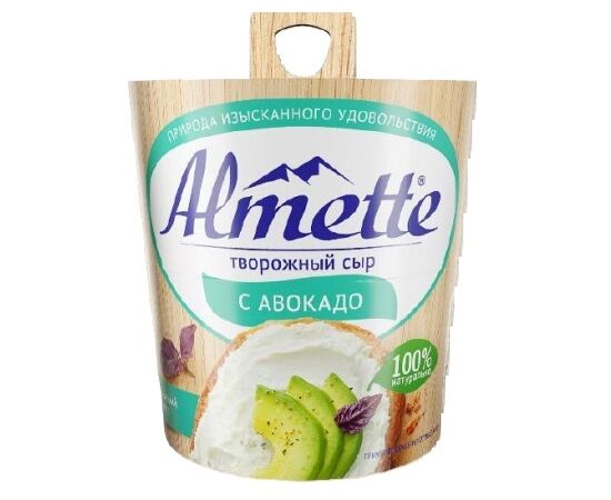 Сыр творожный ХОХЛАНД Альметте с авокадо бзмж 45% 150г