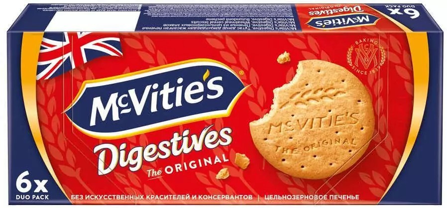 Печенье УЛЬКЕР Маквитис Дайджестивс оригинальное 176.4г