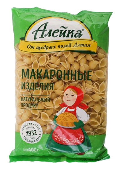 Мак.изделия АЛЕЙКА Ракушка м/у 400г