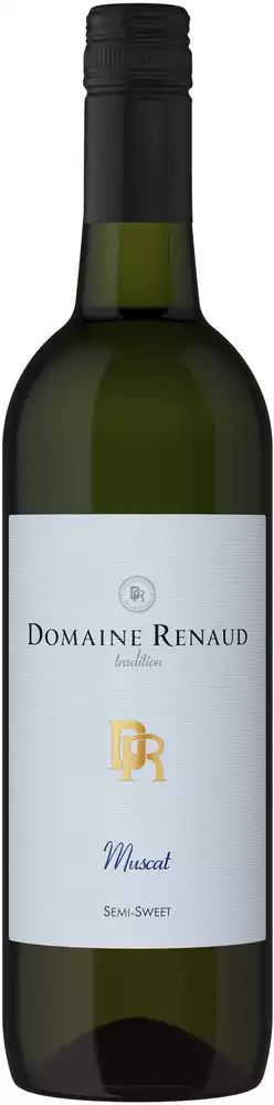 Вино ДОМЕН РЕНО Мускат белое п/сл 10-12% ст/б 0.7л