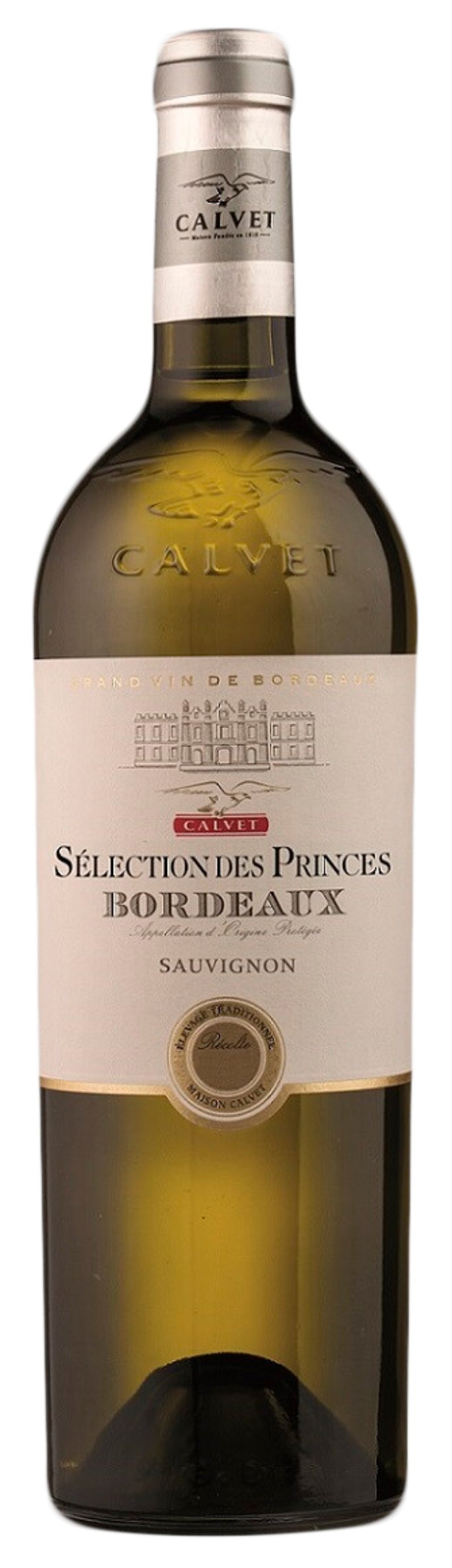 Вино КАЛЬВЕ Селексьон де Принс Бордо белое сух 11-12% ст/б 0.75л