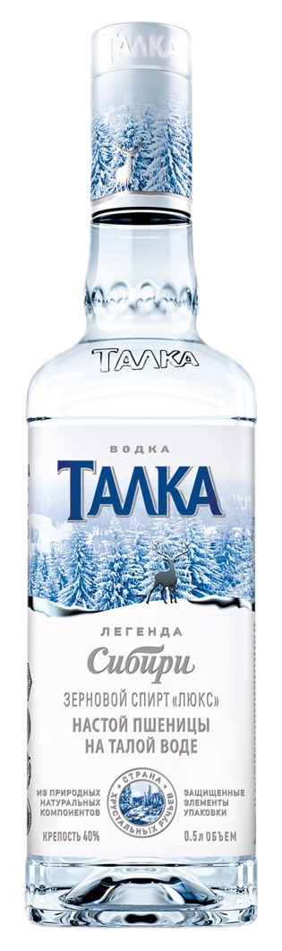 Водка ТАЛКА 40% ст/б 0.5л