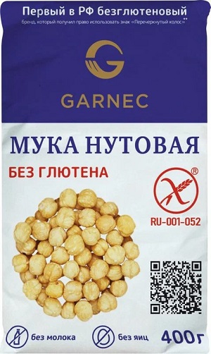 Мука ГАРНЕЦ нутовая м/у 400г