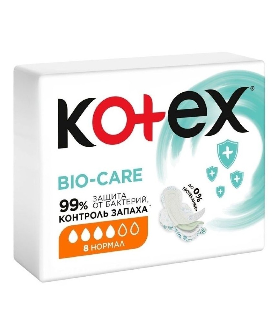 Прокладки КОТЕКС Био-кейр нормал 8шт