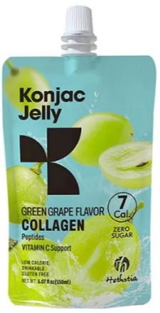 Желе конжаковое ХЕТСТИЯ Зеленый виноград с пептидами коллагена м/у 150г