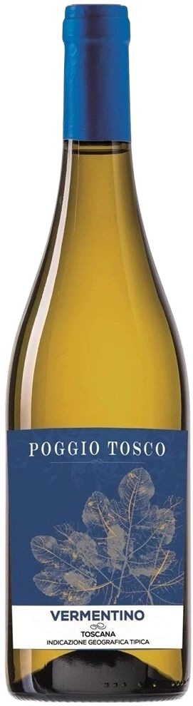 Вино ПОДЖИО ТОСКА Верментино белое сух 12.5% ст/б 0.75л