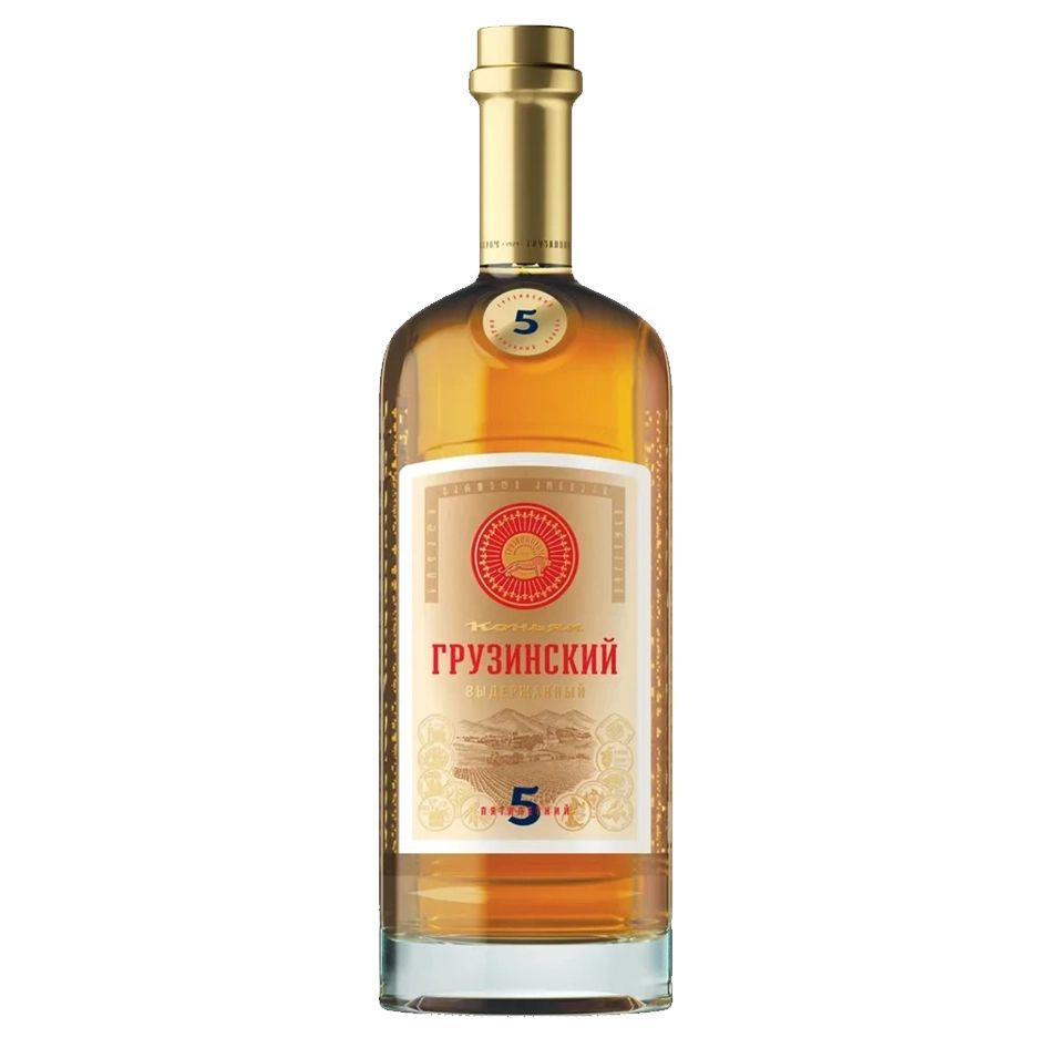 Коньяк ГРУЗВИНПРОМ Грузинский 5 лет 40% ст/б 0.5л