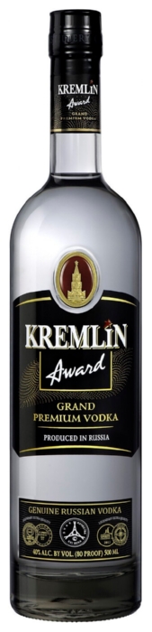 Водка КРЕМЛИН Эворд 40% ст/б 0.5л