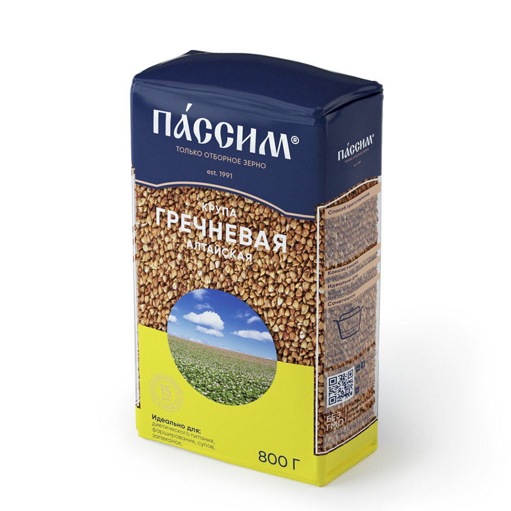Гречневая крупа ПАССИМ Алтайская м/у 800г