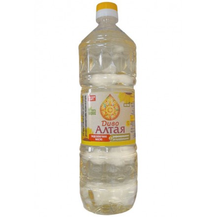 Масло подсолнечное ДИВО АЛТАЯ рафинированное 1л