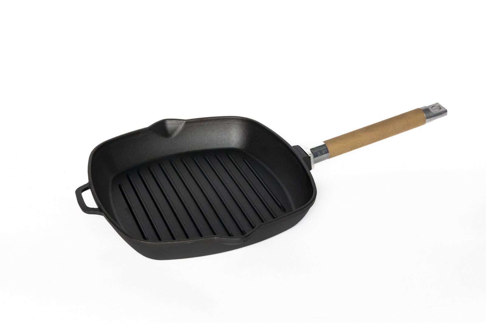 Сковорода-гриль ГАРДАРИКА чугунная со съемной ручкой 28см