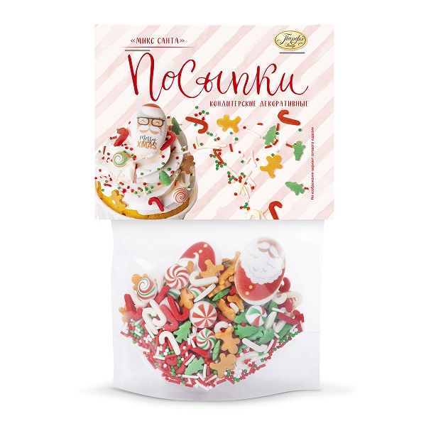 Посыпки ПАРФЭ Санта сложный микс 55г