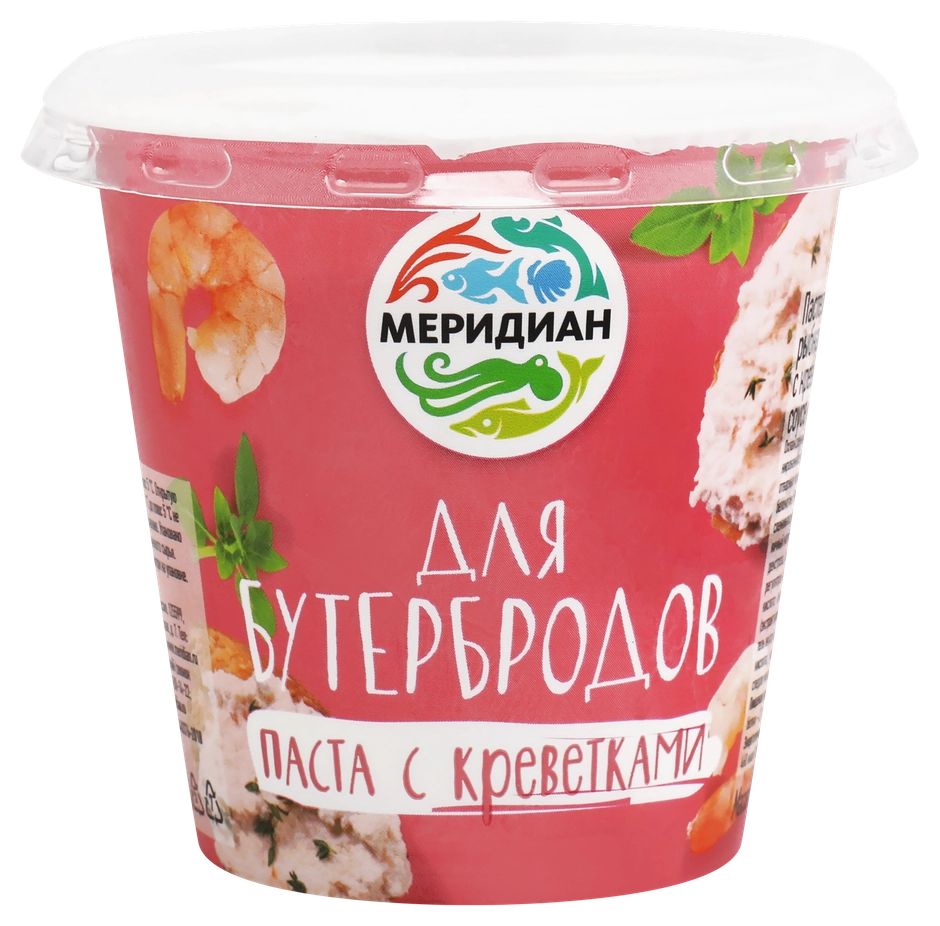 Паста МЕРИДИАН для бутербродов с креветками 140г