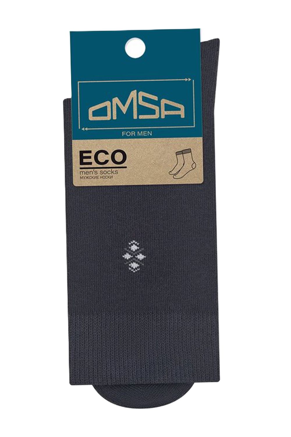 Носки мужские ОМСА Эко серые р.25-27 арт.407