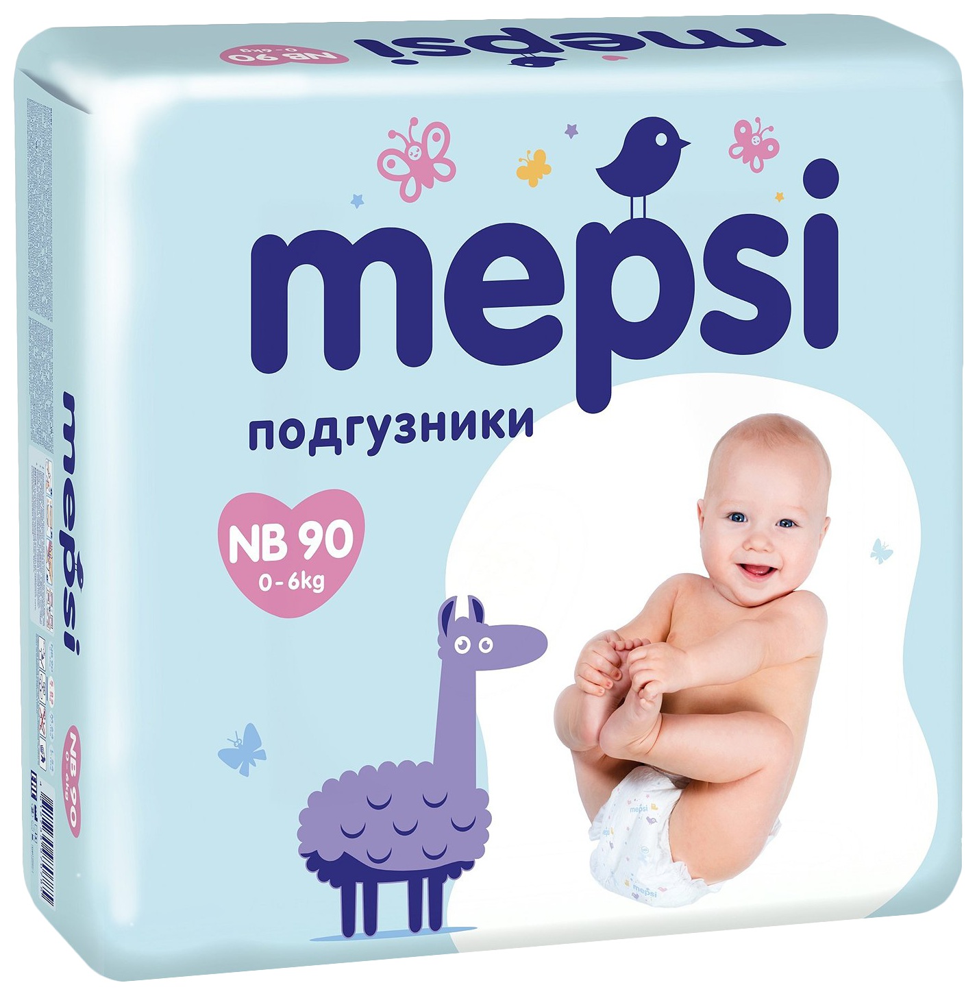 Подгузники МЕПСИ до 6кг 90шт