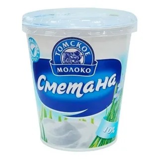 Сметана ТОМСКОЕ МОЛОКО бзмж 10% 300г