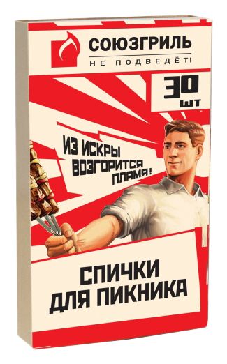 Спички для пикника СОЮЗГРИЛЬ 30шт