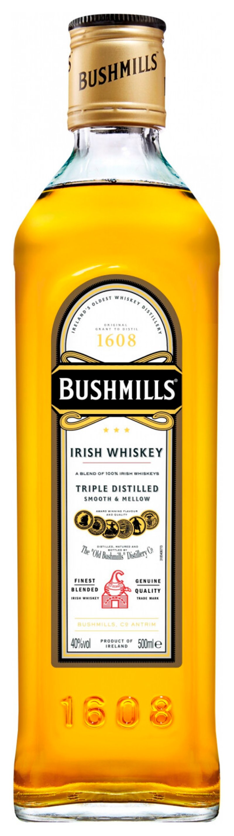 Виски БУШМИЛС Ориджинал 40% ст/б 0.5л