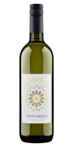 Вино БАЛЛОРО Пино Гриджио Пулия белое сух 12% ст/б 0.75л