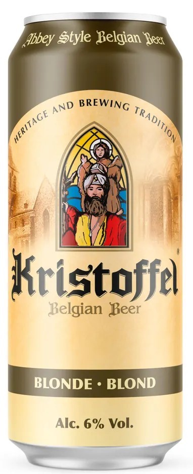 Пиво КРИСТОФФЕЛЬ Блонд светлое фильтрованное пастер 6% ж/б 0.5л