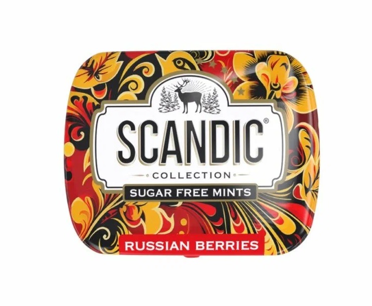 Конфеты СКАНДИК Черника-облепиха без сахара 14г