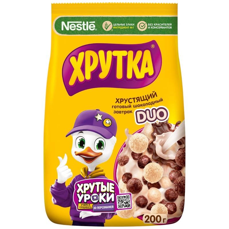 Завтрак ХРУТКА Дуо шоколад м/у 200г