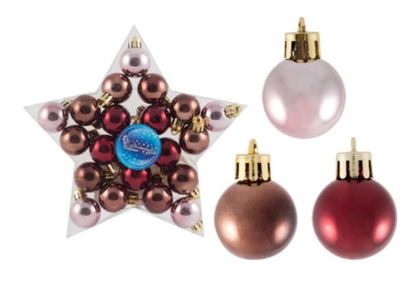 Набор шаров СЕРПАНТИН глянец 3см 21шт арт.7658