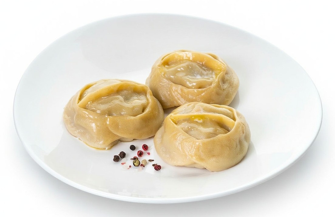 Манты с говядиной и свининой