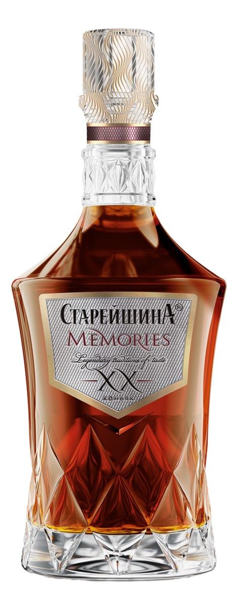 Коньяк СТАРЕЙШИНА Меморис 20 лет 40% ст/б 0.7л