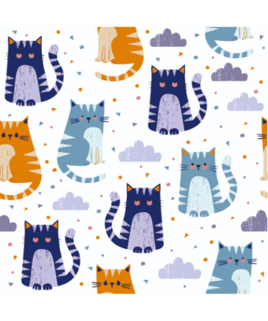 Салфетки НАТА-М Кошки в облаках 33*33см 2сл 20шт