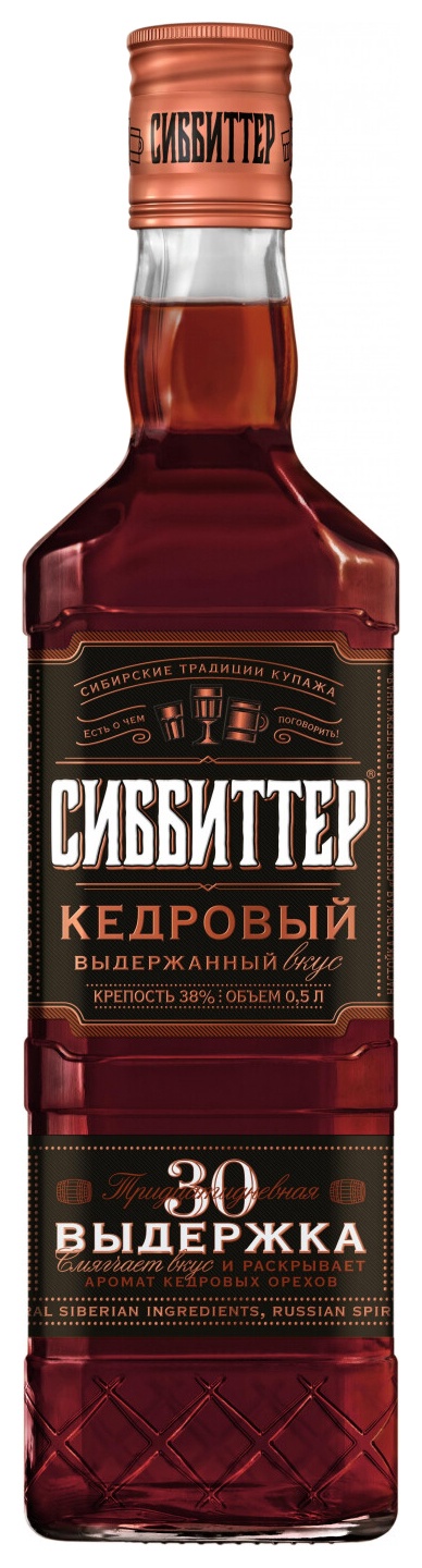Настойка СИББИТТЕР Кедровая 35-38% ст/б 0.5л