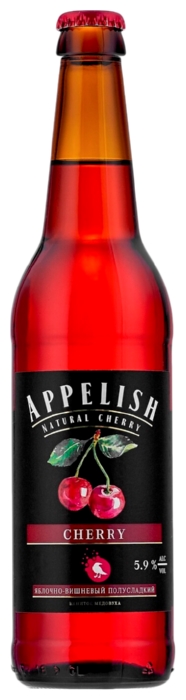 Напиток слабоалкогольный ЭППЕЛИШ Медовуха Вишня 5.9% 0.45л