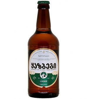 Пиво КАЗБЕГИ светлое фильтрованное пастер 4.7% ж/б 0.5л