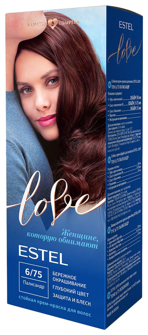 Краска-крем для волос ЭСТЕЛЬ Лав Палисандр №6/75