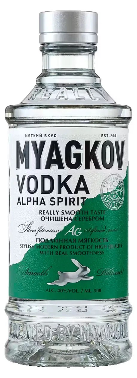 Водка МЯГКОВ Альфа Мягкий вкус 40% ст/б 0.5л