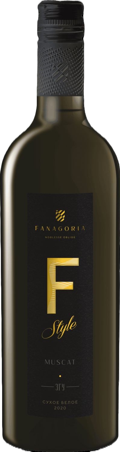 Вино Ф-СТИЛЬ Мускат белое сух 13% ст/б 0.75л