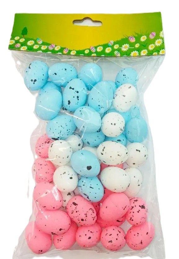 Декор пасхальный СФЕР Яйца в крапинку 2.5см 50шт арт.3-0747-3