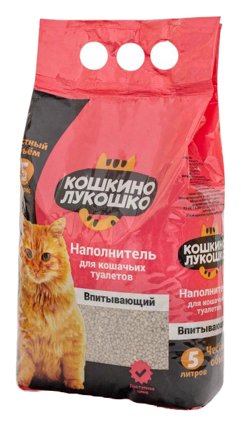 Наполнитель для туалета КОШКИНО ЛУКОШКО Впитывающий 5л