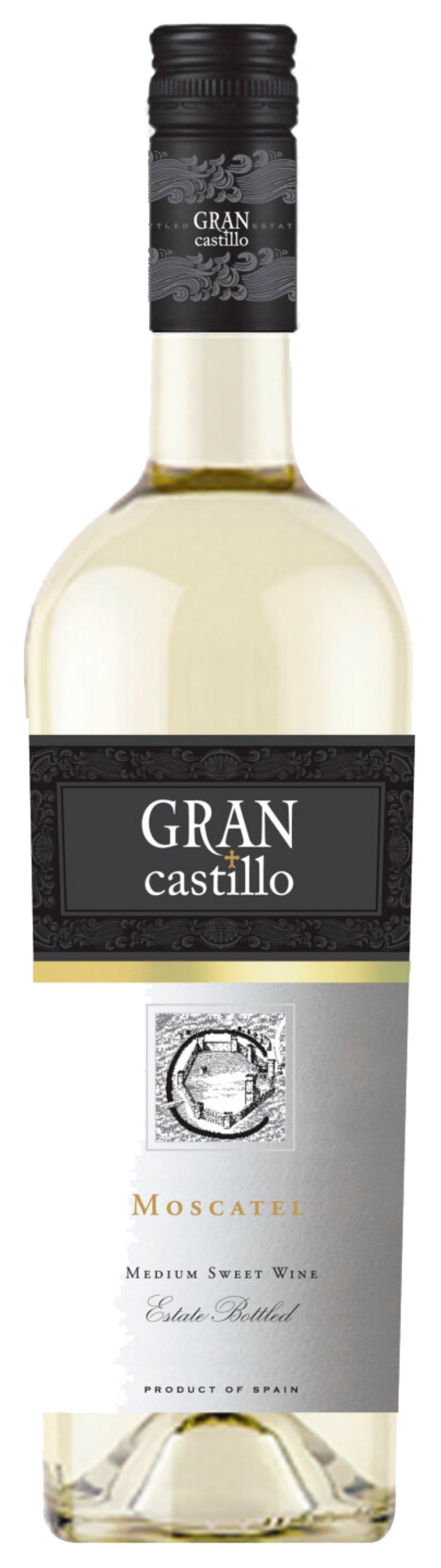 Вино ГРАН КАСТИЛЬО Москатель белое п/сл 11% ст/б 0.75л