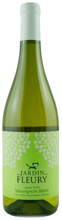 Вино ЖАРДАН ФЛЕРИ Совиньон Блан Пеи д`Ок белое сух 12% ст/б 0.75л