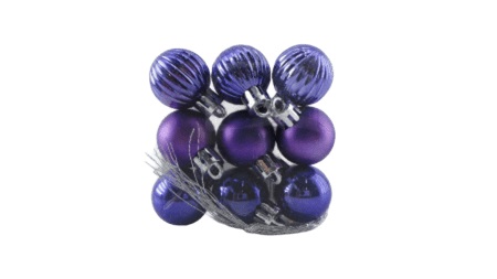 Набор елочных шаров ТАМ-ТАМ синий Д3см 9шт арт.SYQA-0124148-5