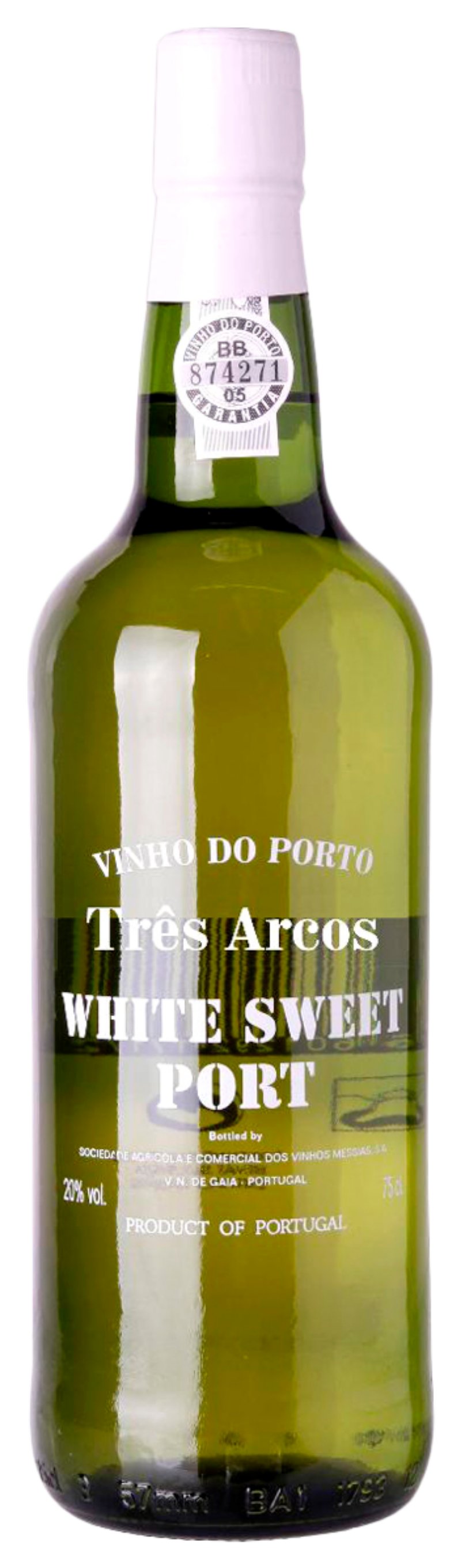 Портвейн ТРЕС АРКУШ Уайт Порто белый сл 19.5% ст/б 0.75л